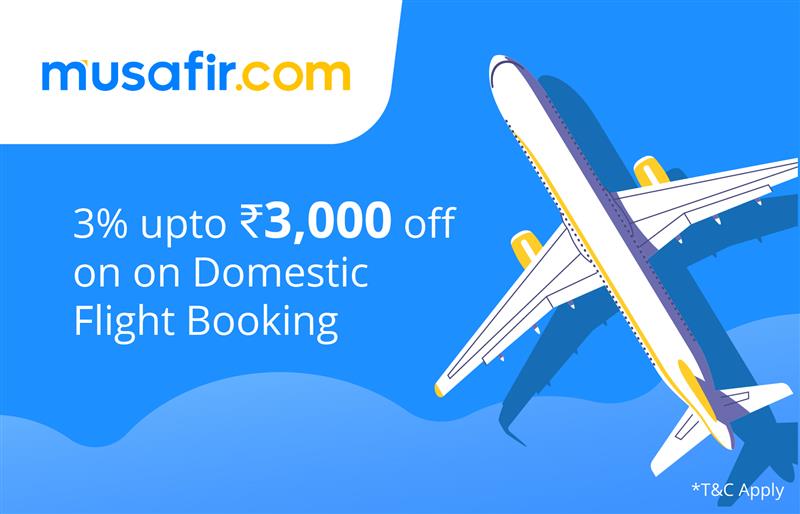 MUSAFIR- DOMESTIC FLIGHT OFFER